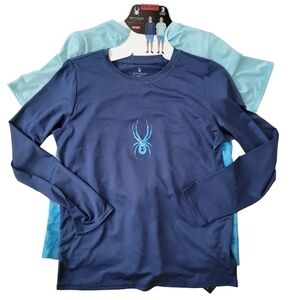 🛑 2 / $40 Sale! SPYDER 3 Piece Surf Sand Sun Swim Set  Blue- Size (10/12) M NWT